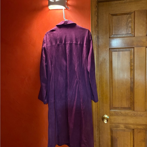 Perfectly Purple Suede Dress Coat - Picture 8 of 8